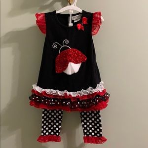 Toddler Ladybug  2PC set